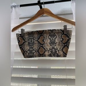 Snakeskin crop top